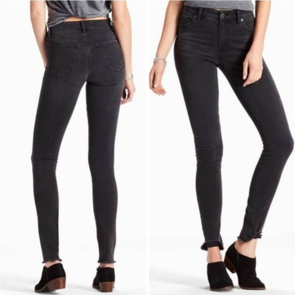 Lucky Brand Bridgette Skinny Jeans Black Stretch Women’s 8/29 Ankle
